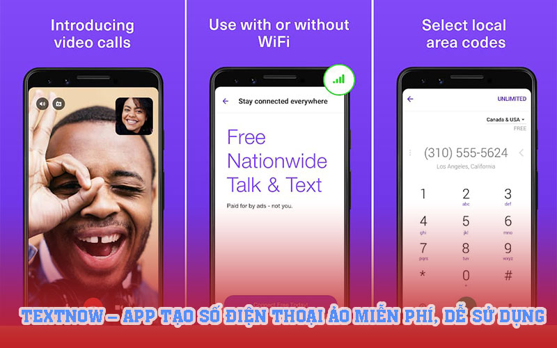 Textnow – App tạo số điện thoại ảo miễn phí, dễ sử dụng